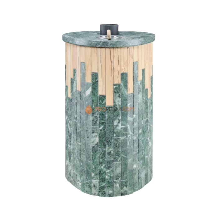 Дровяная печь для бани Ферингер Макси До 38 м³ - Змеевик + Окаменевшее дерево