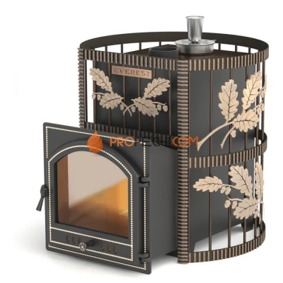 Дровяная печь для бани Эверест СПб 25 (205) Ковка