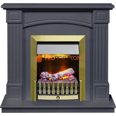 Каминокомплект Dimplex Boston - Серый графит (Высота 925см) с очагом Danville Antique Brass FB2