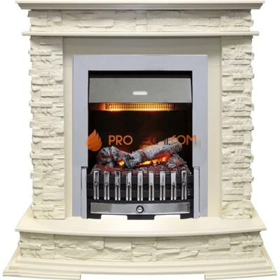 Каминокомплект Dimplex Luzern - Слоновая кость с очагом Danville Chrome FB2