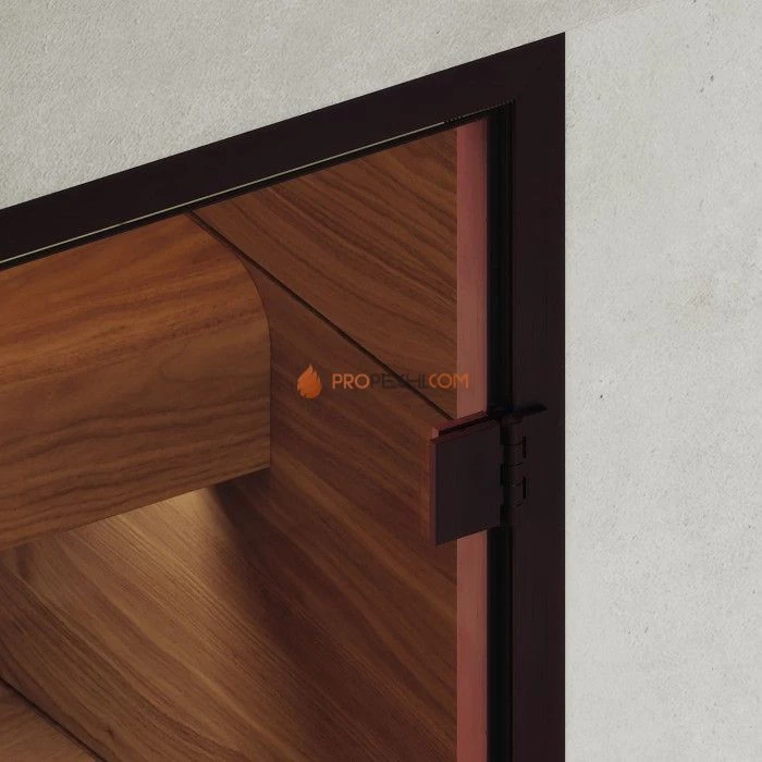 Дверь для хамама DoorWood АРТ Wood 47 Бронза матовая, 2000x600 мм