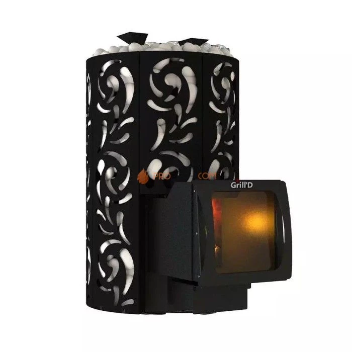 Дровяная печь для бани Grill’D Violet Long Window Max