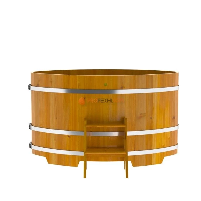 Купель BentWood овальная из натуральной лиственницы 1,02х1,68 Рустик