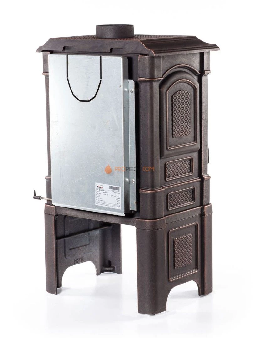 Печь-камин FIREWAY Bruno II Патина Медь