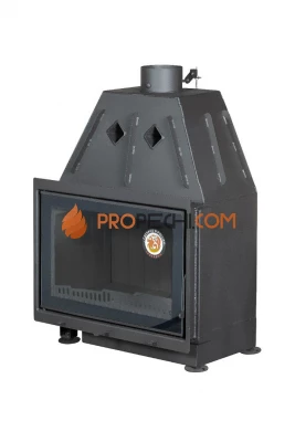 Каминная топка ЭкоКамин Альфа 700-150 B черный шамот