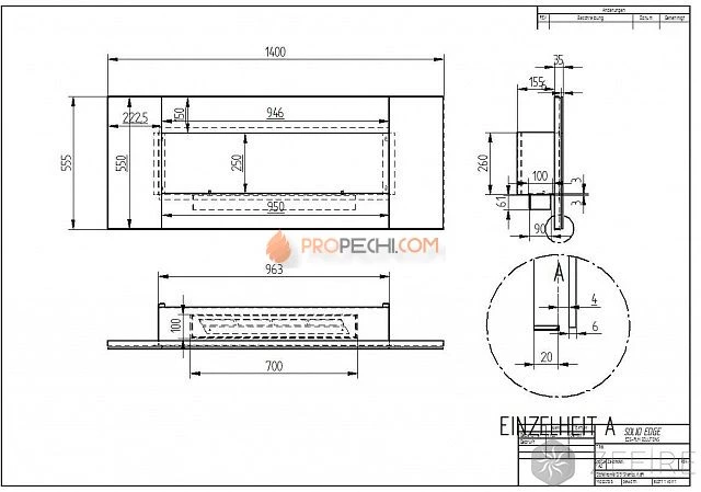 Биокамин Zefire Elliot stemalit 1400