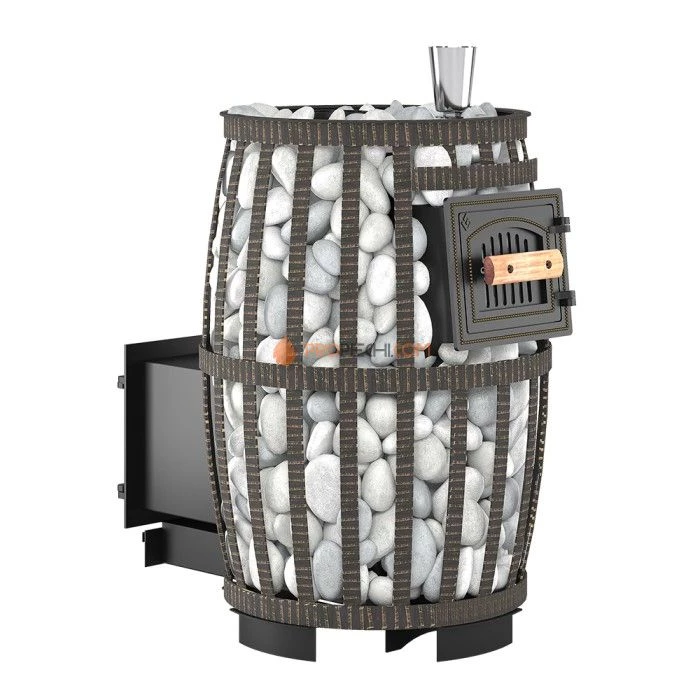 Чугунная печь для бани Везувий Легенда Русский пар Ковка 24 (270)