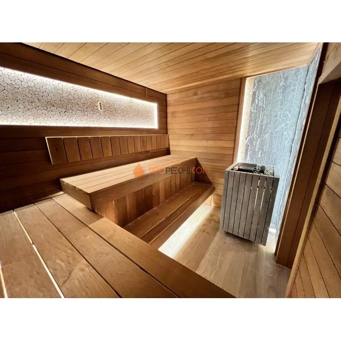 Электрическая печь Инжкомцентр ВВД ПАРиЖАР Футурус 14 кВт / 380 В (серпентинит Бархат), паротермальная