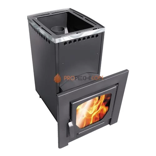 Печь банная Варвара Паленица, панорамная