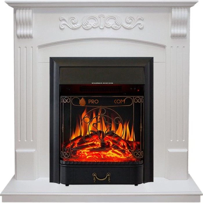 Каминокомплект Royal Flame Sorrento - Белый дуб с очагом Majestic FX Black