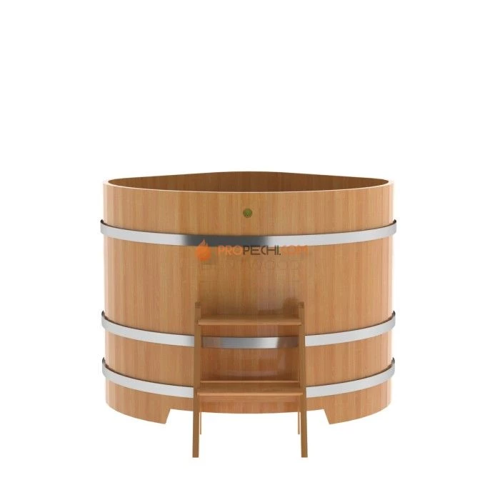 Купель BentWood угловая из натуральной лиственницы 1,19х1,19