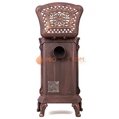 Чугунная печь Везувий А-07 "Медь"