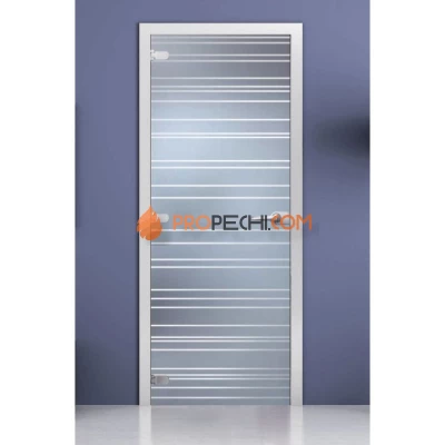 Стеклянная межкомнатная дверь DoorWood с рисунком Dallas