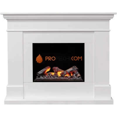 Каминокомплект Dimplex California - Белый (Глубина 380) с очагом Cassette 600 NH