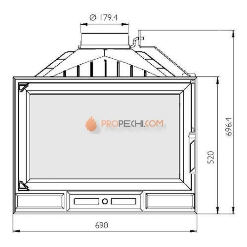 Каминная топка Nordflam Atina
