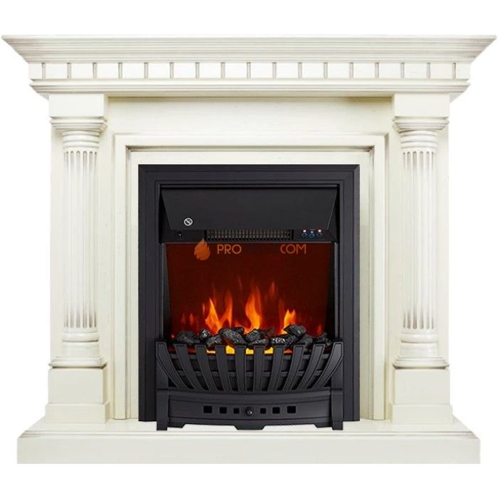 Каминокомплект Royal Flame Dallas - Слоновая кость с патиной с очагом Aspen Black