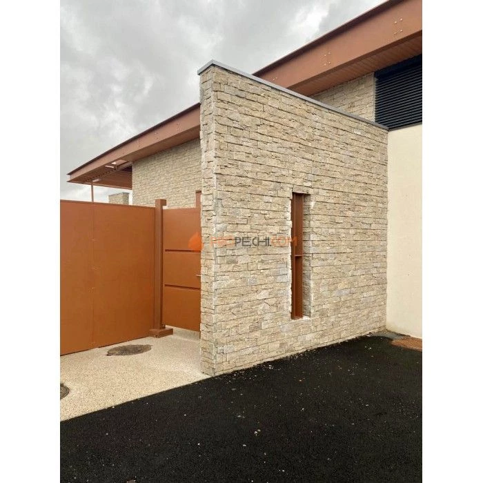 Панель из грубого камня Кварцит серо-коричневый (550х200мм) упак. (4шт/0,44м2)