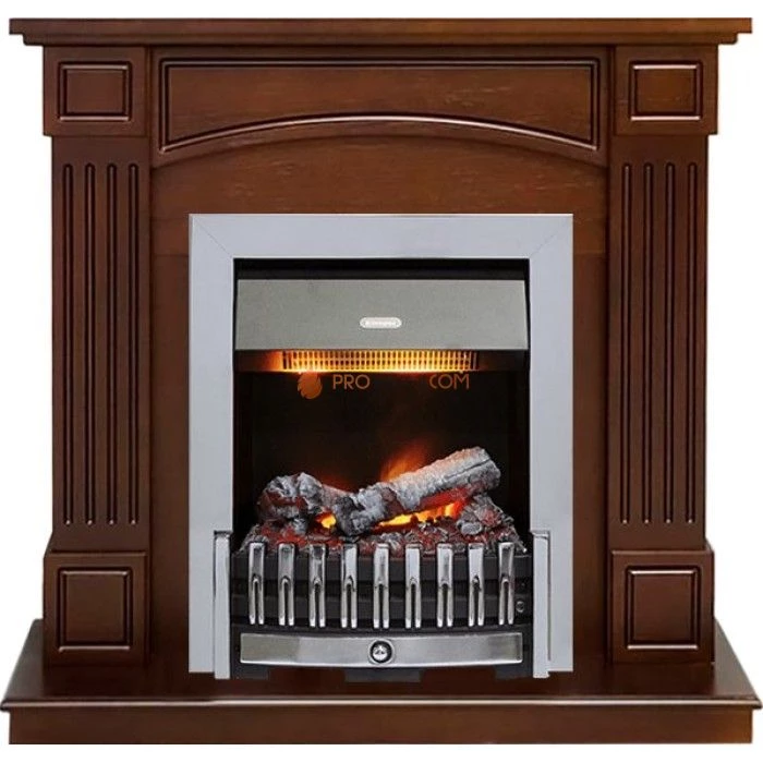 Каминокомплект Dimplex Boston - Темный дуб (Высота 925см) с очагом Danville Chrome FB2