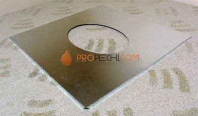 Фланец декоративный угловой D=280 45гр. 680*680 оцинк. ФлюГранд