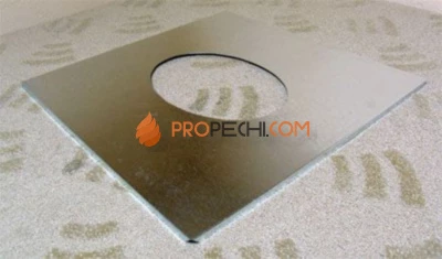 Фланец декоративный угловой D=250 45гр. 680*680 оцинк. ФлюГранд