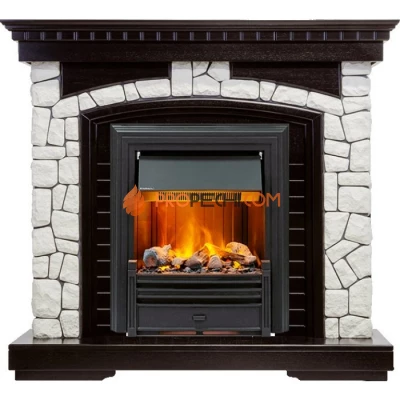 Каминокомплект Dimplex Glasgow - Венге / Белый с очагом Brookline Black