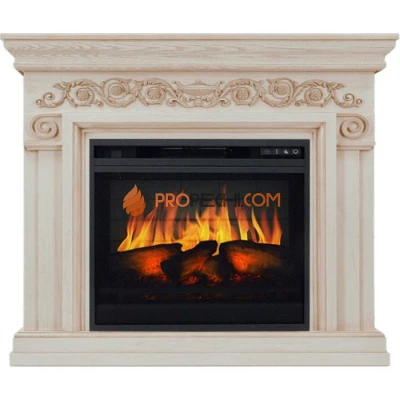 Каминокомплект Royal Flame Athena - Слоновая кость с патиной с очагом Vision 23 EF LED 3D FX