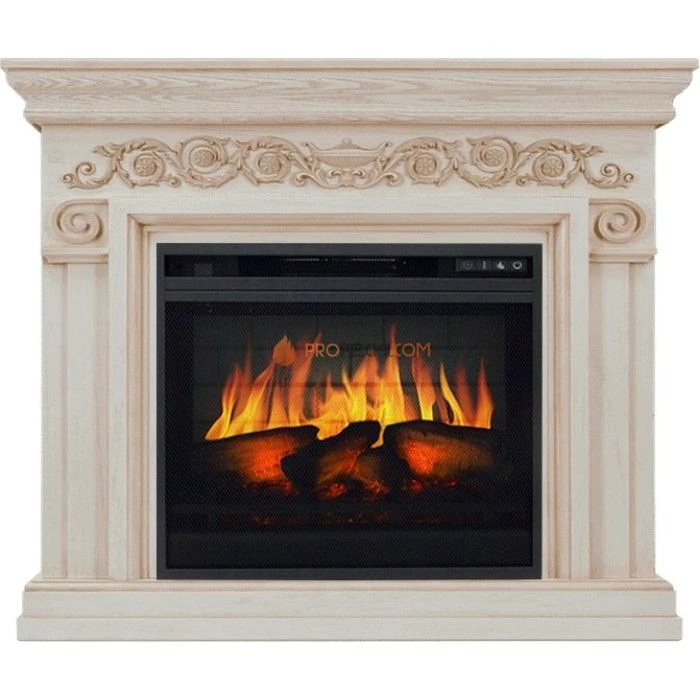 Каминокомплект Royal Flame Athena - Слоновая кость с патиной с очагом Vision 23 EF LED 3D FX