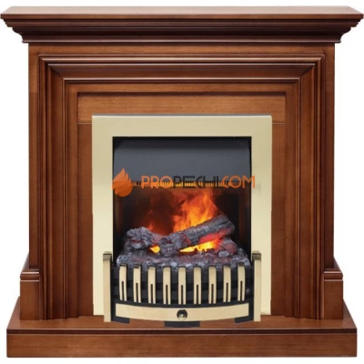Каминокомплект Dimplex Bradford - Орех с очагом Danville Brass FB2
