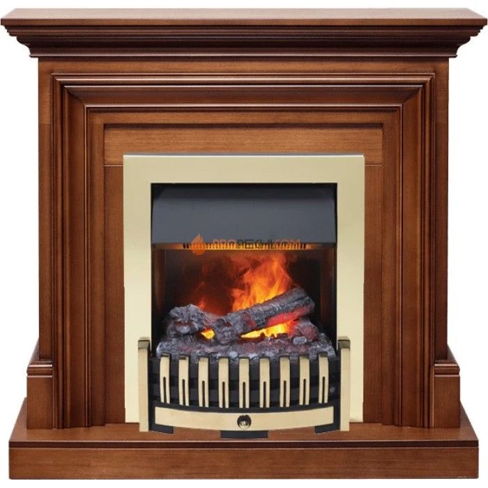 Каминокомплект Dimplex Bradford - Орех с очагом Danville Brass FB2