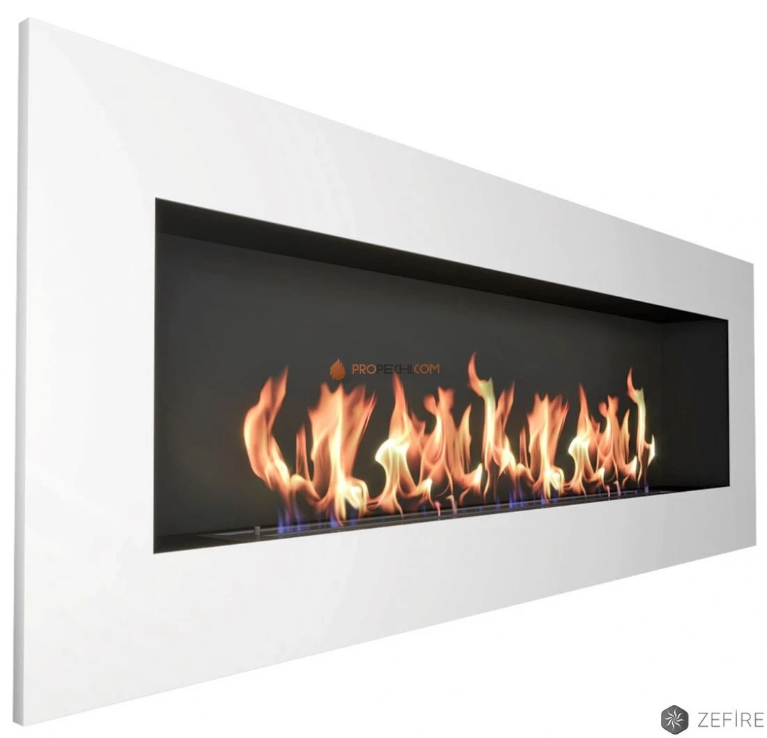 Биокамин Zefire Elliot 1800 с белой рамкой