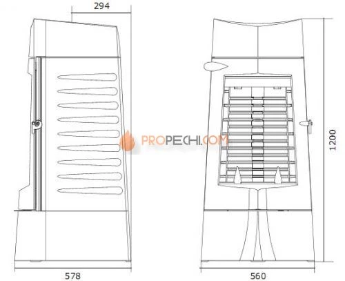 Печь-камин Invicta Chamane