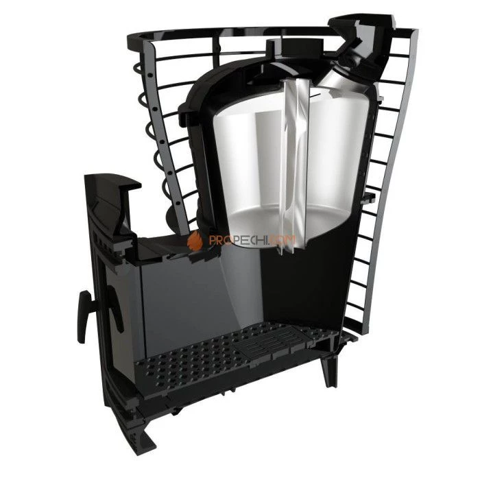 Чугунная печь для бани Атмосфера V КТТ сетка нержавейка