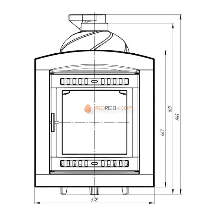 Чугунная печь для бани Атмосфера с сеткой до 22 м³