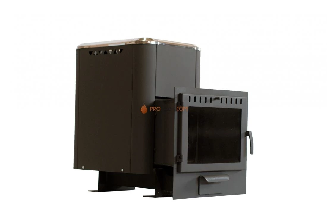 Банная печь НМК Сибирь-20 Панорамное стекло, конвекционная