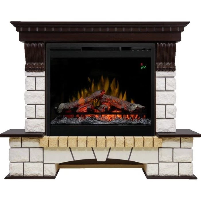 Каминокомплект Dimplex Pierre Luxe - Венге / Белый с очагом Symphony 26 inch DF2624L-INT