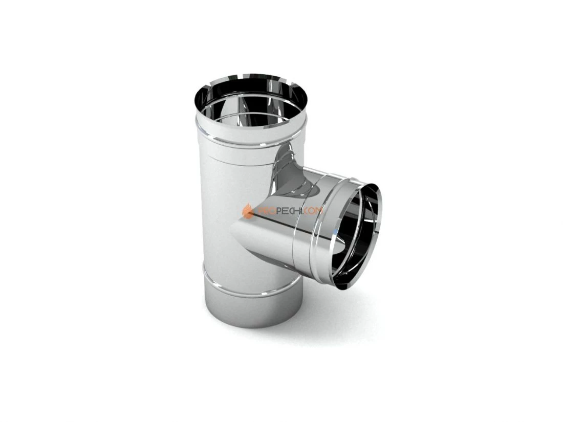 Тройник Уно 90* ТРУ-Р 304-0.8 D150