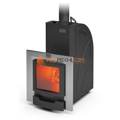 Дровяная печь для бани Теплодар Лагуна-22 ТК Панорама (2018)