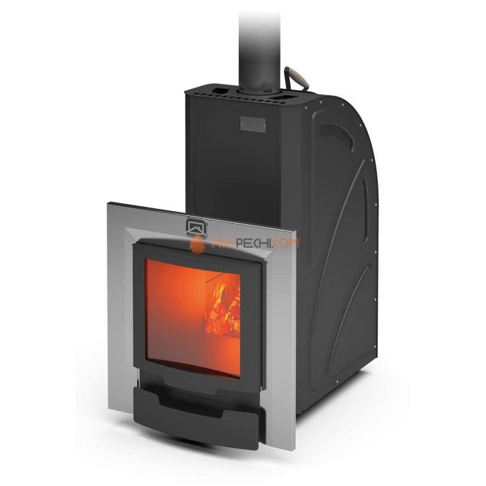 Дровяная печь для бани Теплодар Лагуна-22 ТК Панорама (2018)