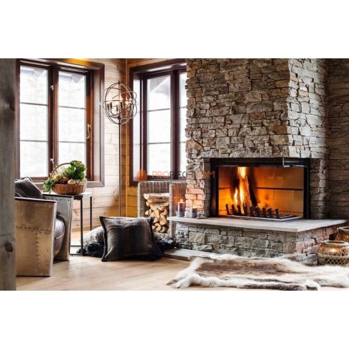 Панель из грубого камня Кварцит серо-зелёный (550х200мм) упак. (4шт/0,44м2)