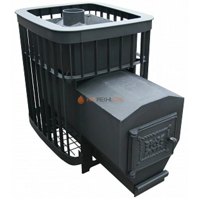 Дровяная печь для бани Варвара Каменка удлиненная топка