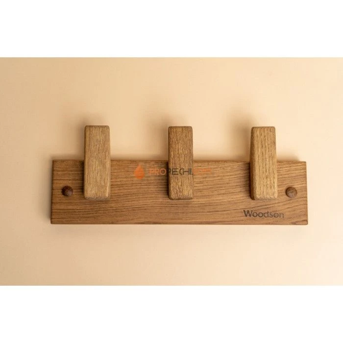 Вешалка Woodson D3, 3 крепления, дуб
