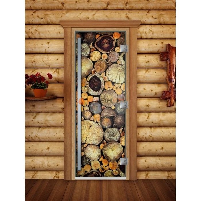 Дверь для бани DoorWood Престиж Фотопечать А047, 1900x700 мм