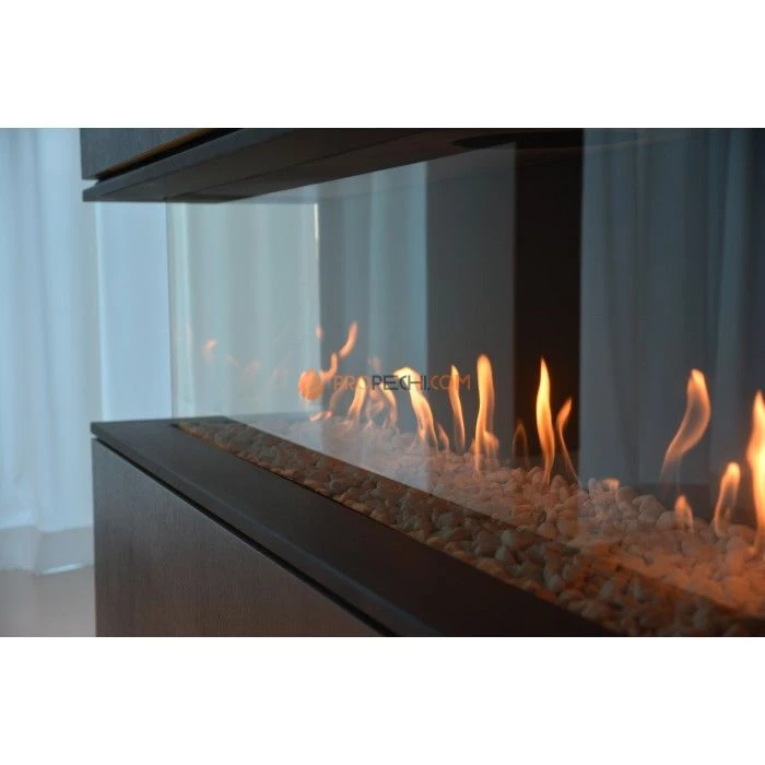 Газовая топка Vero Design Gala Угловая левая (1750x500 мм) D130/200 мм, горелка VLK burner