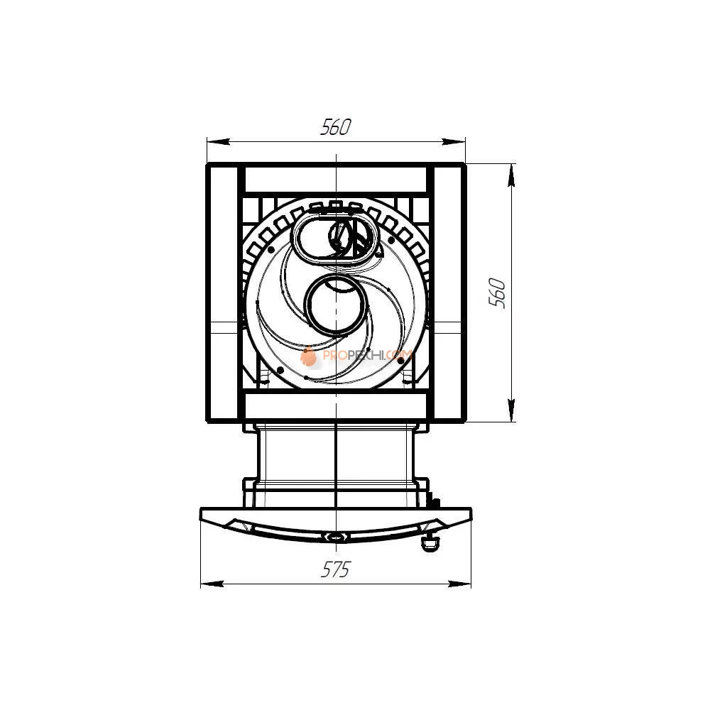 Печь банная "Атмосфера L" в облицовке "Талькохлорит"
