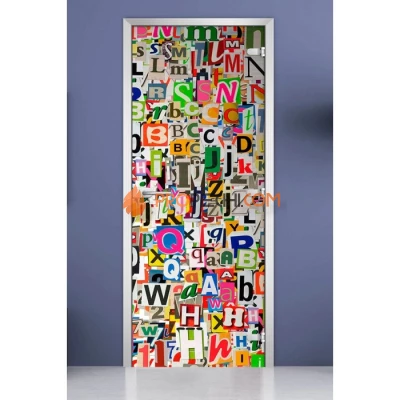 Стеклянная межкомнатная дверь DoorWood с фотопечатью Textures-02, 2000х800 мм