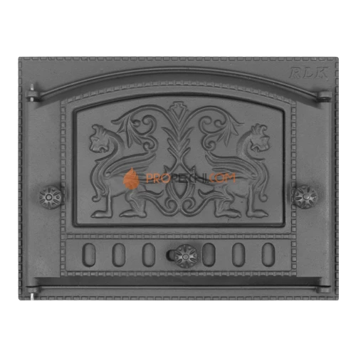 Дверка каминная ДК-2Б Грифоны