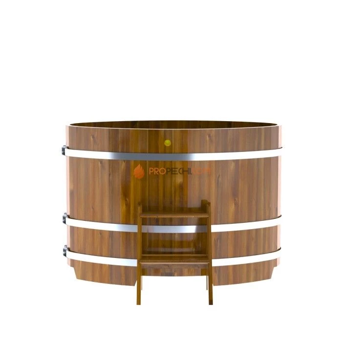 Купель BentWood овальная из мореной лиственницы 0,80х1,42 Рустик