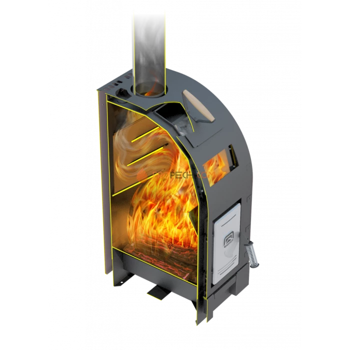 Дровяная печь для бани Теплодар Лагуна-12 ТУ