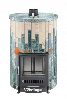 Банная печь Ферингер ПФ Уют-25 Змеевик + "Окаменевшее дерево"