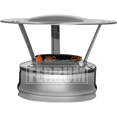 Оголовок дымохода Феррум Ø150х210 (304/0,8мм + нерж.)